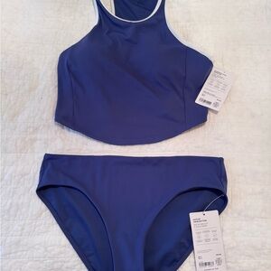 Athleta Blue Swim Set